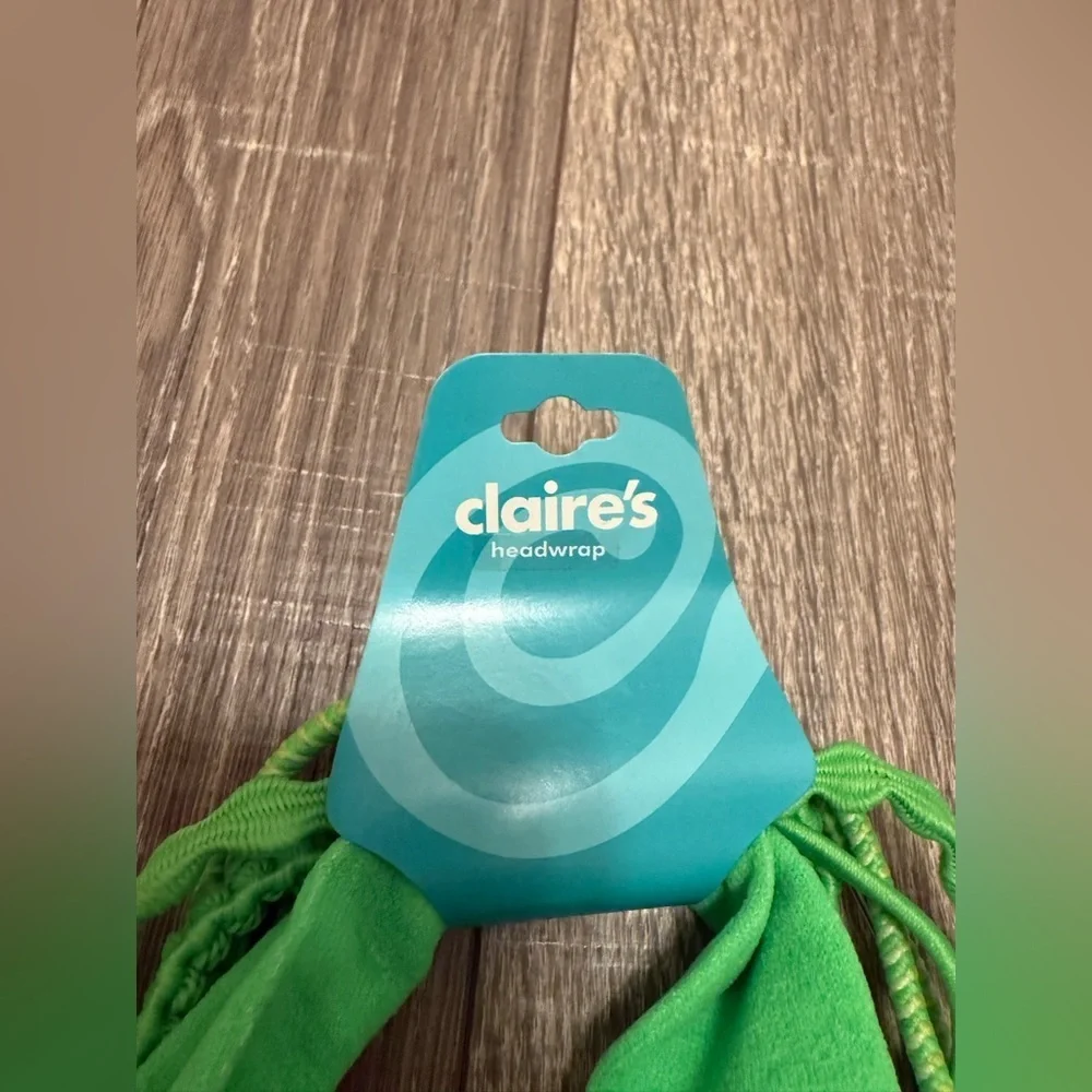 Claire’s Girls Green Elastic Headbands 5 Pack NWT